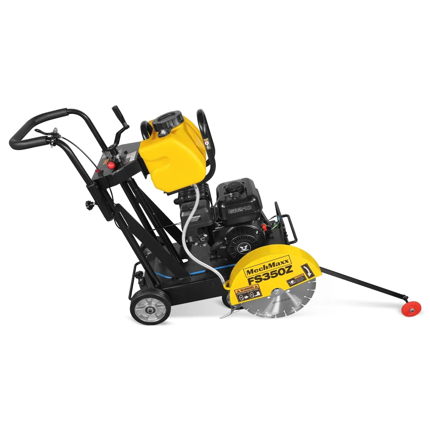 MechMaxx FS350Z Concrete Floor Saw 5.8 HP Walk-Behind 14" Blade 4" Cutting Depth New
