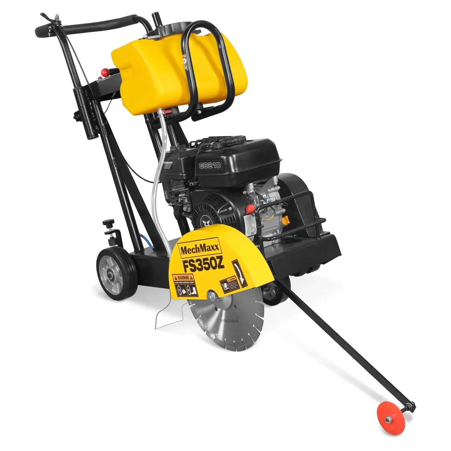 MechMaxx FS350Z Concrete Floor Saw 5.8 HP Walk-Behind 14" Blade 4" Cutting Depth New