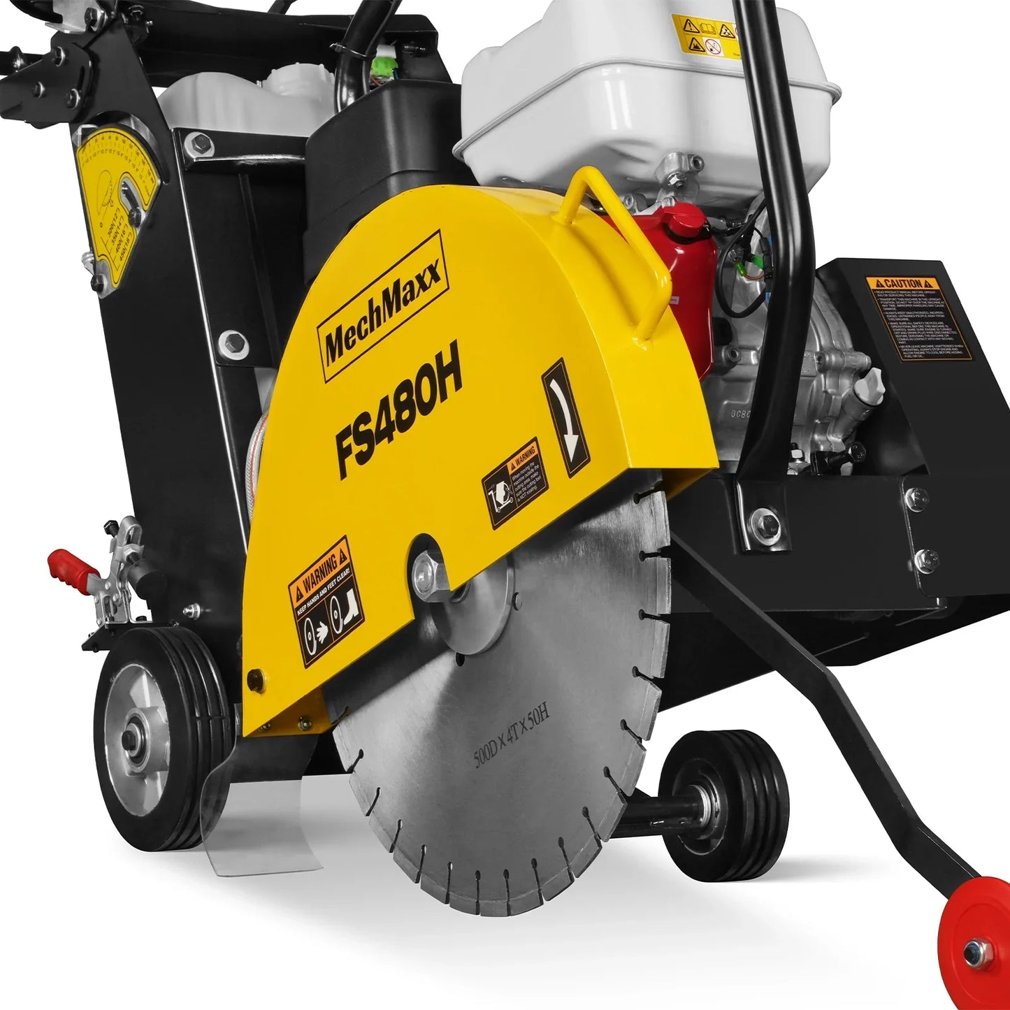 MechMaxx FS480H Concrete Floor Saw Honda GX390 Walk-Behind 20" Blade 7" Cutting Depth New