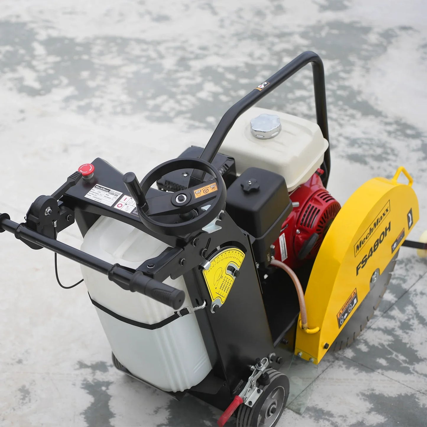 MechMaxx FS480H Concrete Floor Saw Honda GX390 Walk-Behind 20" Blade 7" Cutting Depth New