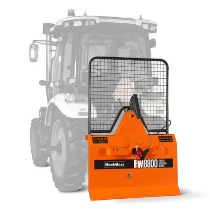 MechMaxx FW8800 Forestry Winch 8800 lbs 3-Point Hitch Log Skidding 200' Cable 25-60 HP Tractor Category 1 Hookup New