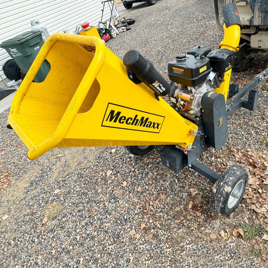MechMaxx GS1500 Wood Chipper 5" Electric Start DUCAR 420cc Gasoline Engine Powered New