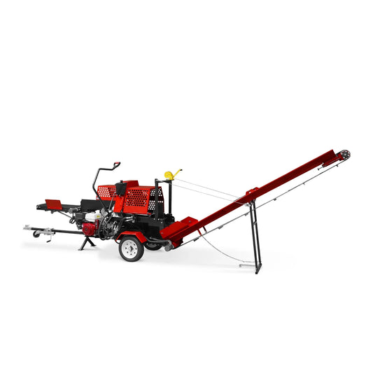 MechMaxx HLS20 Log Splitter Honda GX390 Firewood Processor w/ Conveyor 20 Ton 24" x 15" Log Capacity 18" Chainsaw New