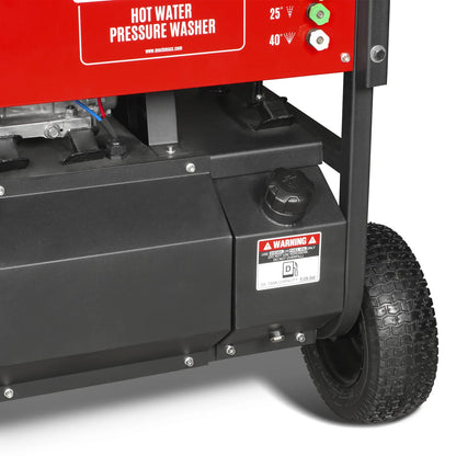 MechMaxx HPW40H Pressure Washer 4000 PSI 4 GPM Honda Electric Start Engine Hot Water with Hose Reel New