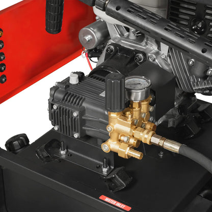 MechMaxx HPW40H Pressure Washer 4000 PSI 4 GPM Honda Electric Start Engine Hot Water with Hose Reel New