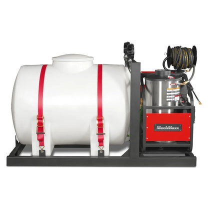 MechMaxx HPW40HBT Pressure Washer 4000 PSI 4 GPM Honda Electric Start Hot Water Skid Mounted w/ 245 Gal Tank New