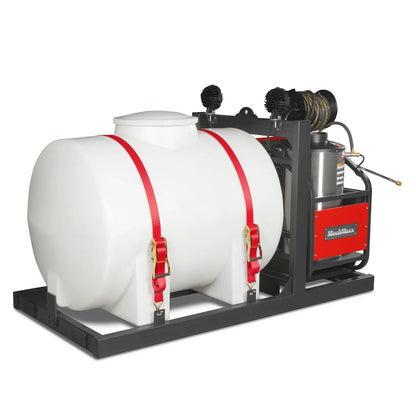 MechMaxx HPW40HBT Pressure Washer 4000 PSI 4 GPM Honda Electric Start Hot Water Skid Mounted w/ 245 Gal Tank New