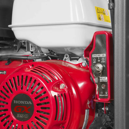 MechMaxx HPW40HT Pressure Washer 4000 PSI 4 GPM Honda Electric Start Hot Water Skid Mounted 175 Gal Tank New