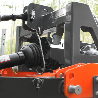 MechMaxx HRT80 Rotary Tiller 80" Heavy Duty 3 Point Hitch Cat.2 Gear Drive PTO Shaft Included Slip Clutch 40-80 HP New
