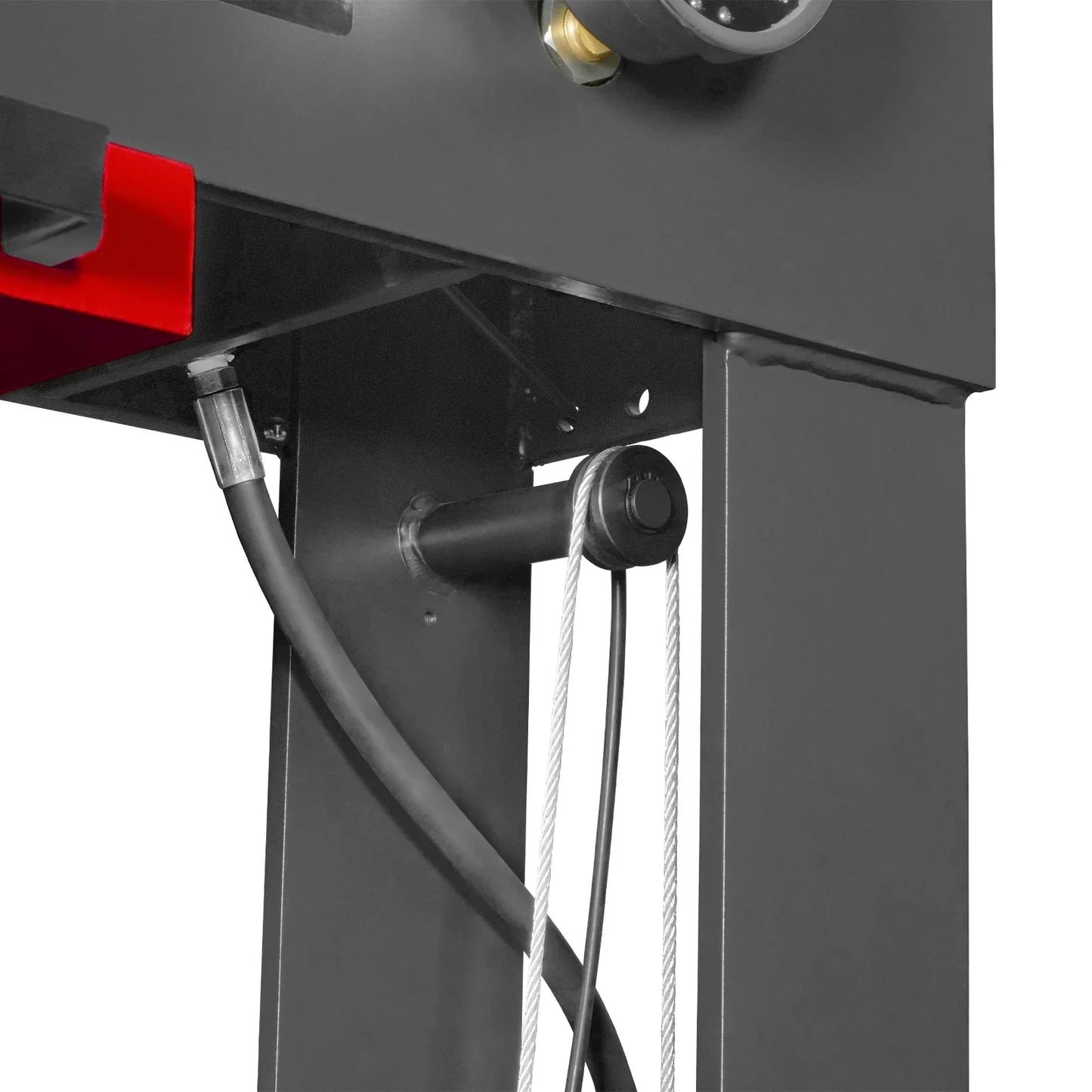 MechMaxx HSP75E Hydraulic Shop Press 75 Ton H-Frame Electric Hydraulic with Hand Winch 110V Motor Safety Guard New