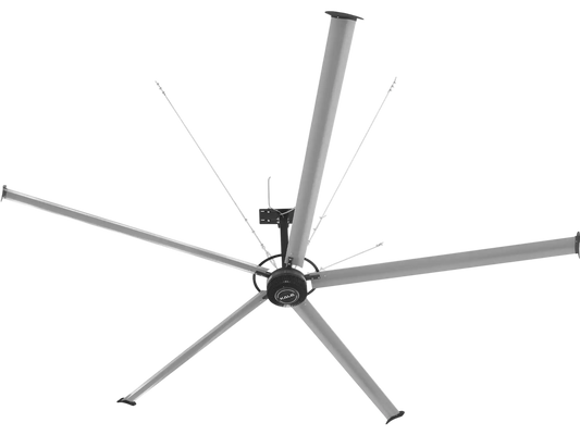 MechMaxx 24' 3PH Industrial Ceiling Fans HVLS 208-240V Energy Efficient Large Area Air Circulation Fan for Warehouses & Factories New