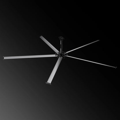 MechMaxx 20' 1PH Industrial Ceiling Fans 20' HVLS 208-240V 1-Ph Energy Efficient Large Area Air Circulation for Warehouses & Factories New