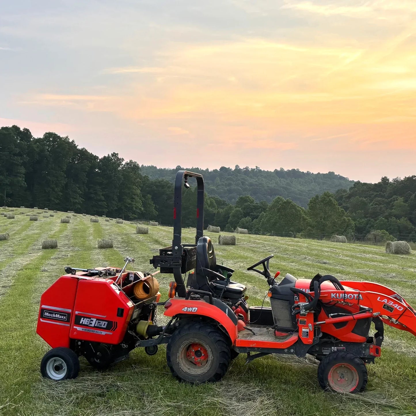 MechMaxx HB3120, HW20 Hay Equipment Bundle Hay Baler & Hay Wrapper New