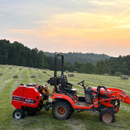 MechMaxx HB3120, HW20, HT100 Hay Equipment Bundles Hay Baler Hay Wrapper Hay Rake Tedder Bundle New
