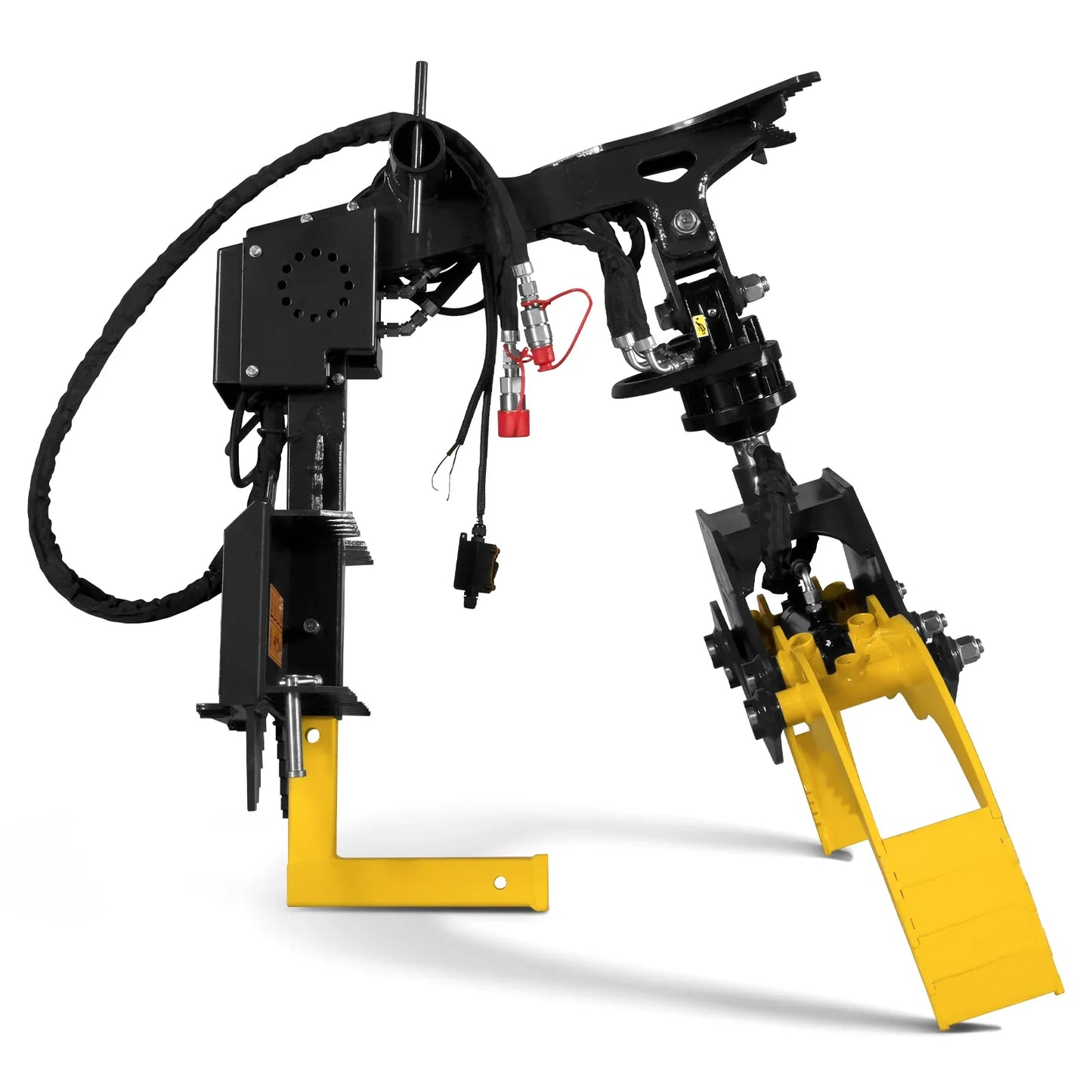 MechMaxx RLG61 Skid Steer Grapple Attachment 59" Hydraulic Rotating Log Grapple 1500 lbs Lift Capacity 360 Degree Rotation New