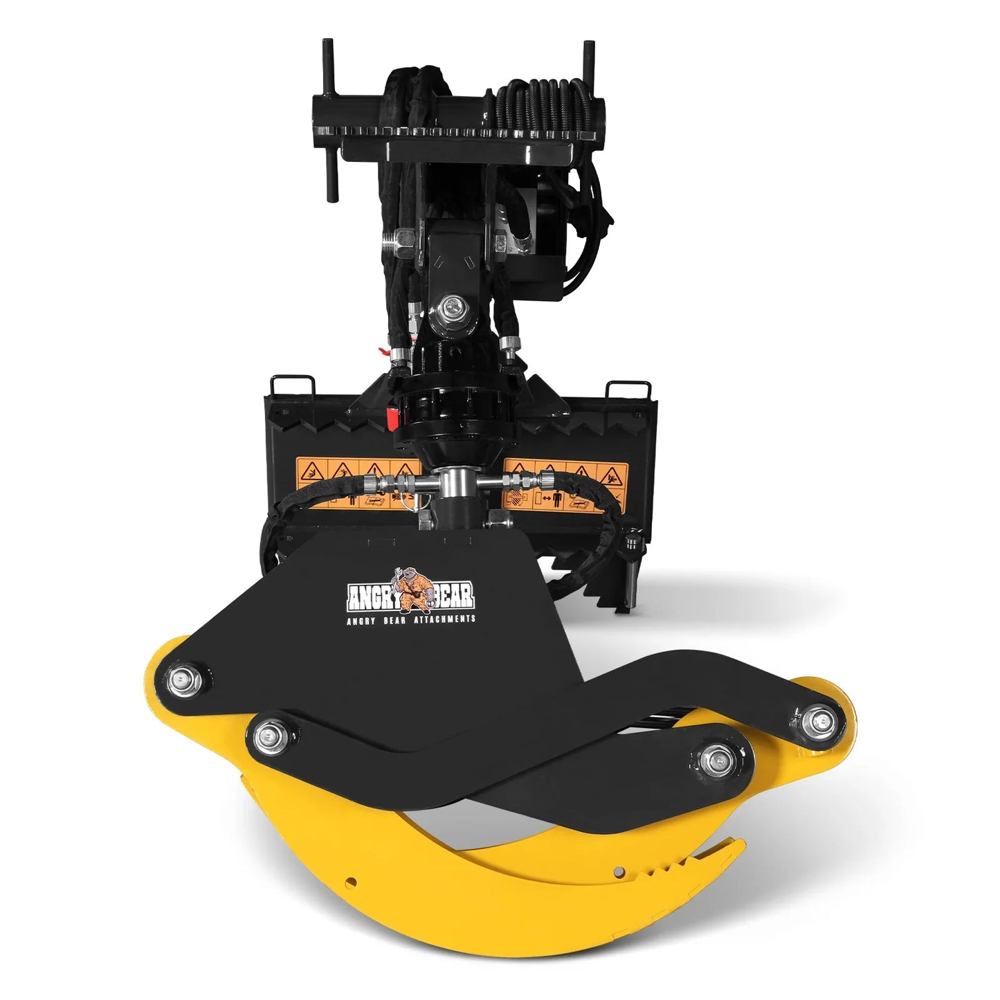 MechMaxx RLG61 Skid Steer Grapple Attachment 59" Hydraulic Rotating Log Grapple 1500 lbs Lift Capacity 360 Degree Rotation New