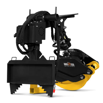 MechMaxx RLG61 Skid Steer Grapple Attachment 59" Hydraulic Rotating Log Grapple 1500 lbs Lift Capacity 360 Degree Rotation New