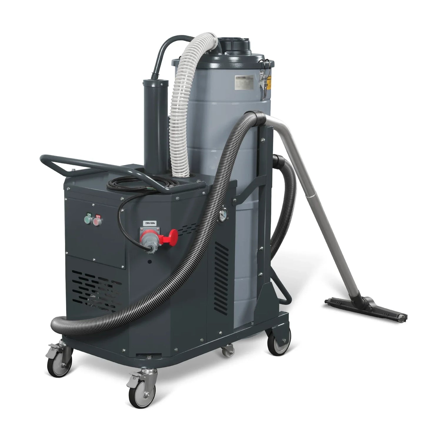 MechMaxx IVB230 Wet Dry Vacuum Industrial HEPA Filter Continuous Duty 8.6 HP 364 CFM 26.4 Gallon 230V 3 Phase New