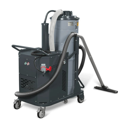 MechMaxx IVB480 Wet Dry Vacuum Industrial HEPA Filter Continuous Duty 8.6 HP 364 CFM 26.4 Gallon 480V 3Phase New