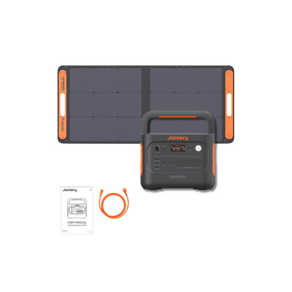 Jackery Explorer 1000 v2 Portable Power Station + 1 x 100W SolarSaga Panel Inclusions