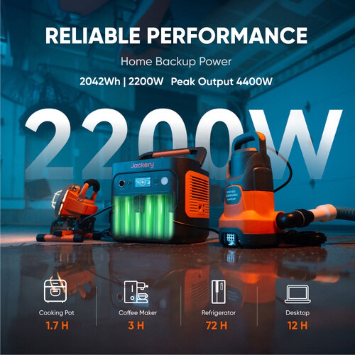 Jackery Explorer 2000 v2 Portable Power Station with reliable performance