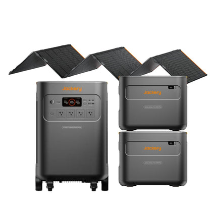 Jackery Explorer 5000 Plus + 2 Jackery Battery Pack 5000 Plus + Jackery SolarSaga 500 X