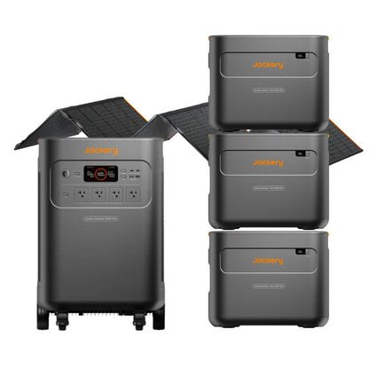 Jackery Explorer 5000 Plus + 3 Jackery Battery Pack 5000 Plus + Jackery SolarSaga 500 X