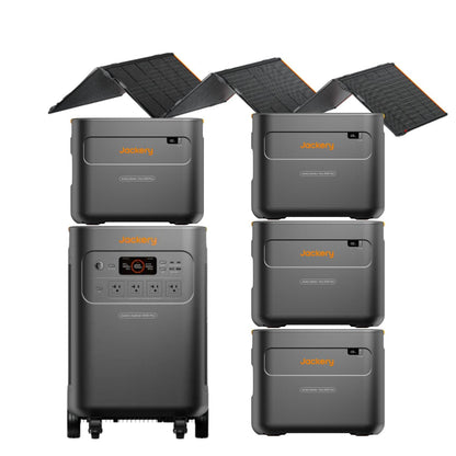 Jackery Explorer 5000 Plus + 4 Jackery Battery Pack 5000 Plus + Jackery SolarSaga 500 X