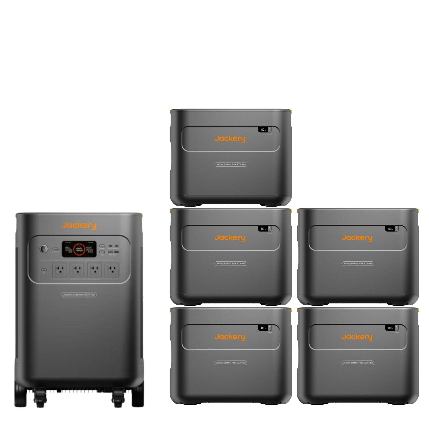 Jackery Explorer 5000 Plus + 5 Jackery Battery Pack 5000 Plus