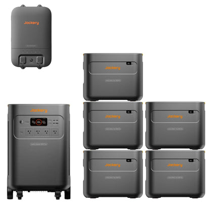 Jackery Explorer 5000 Plus + Five Jackery Battery Pack 5000 Plus + Jackery Smart Home Transfer Switch 