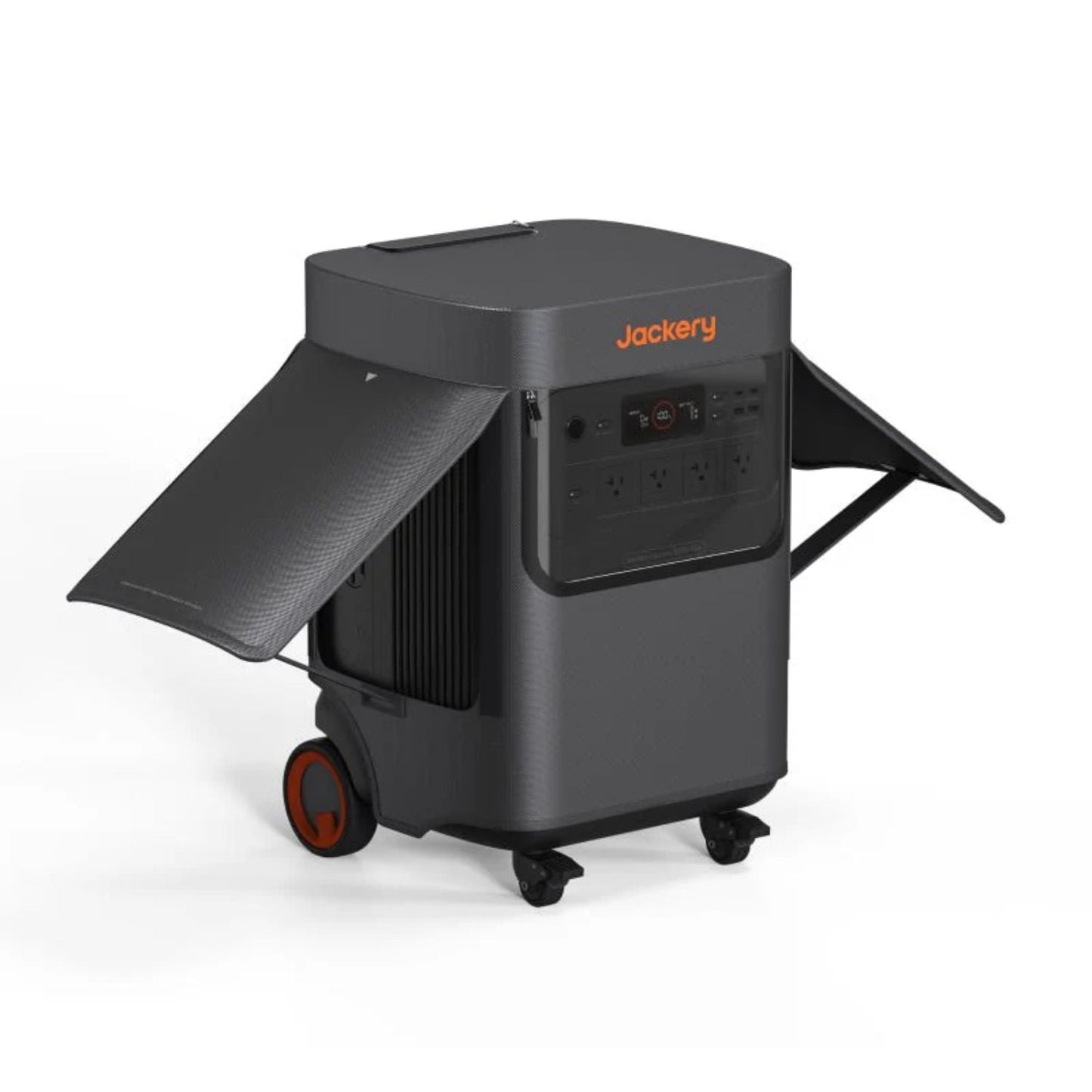 Jackery Explorer 5000 Plus Protective Cover with open cover on 