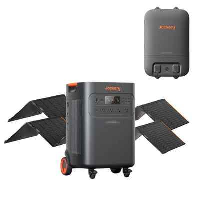 Jackery Explorer 5000 Plus  + Two Jackery SolarSaga 500 X Jackery Smart Home Transfer Switch
