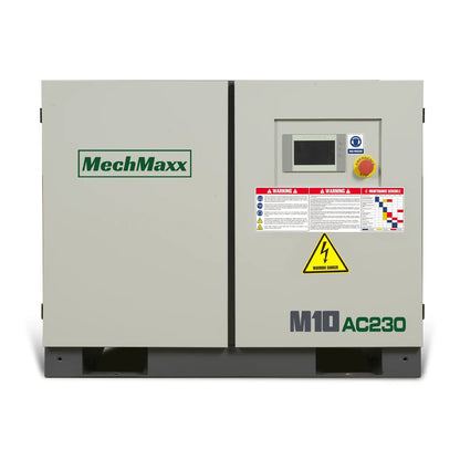 MechMaxx M10AC230 Air Compressor 10HP Rotary Screw 32 CFM 116 PSI 230V 3-Phase Industrial-Grade New