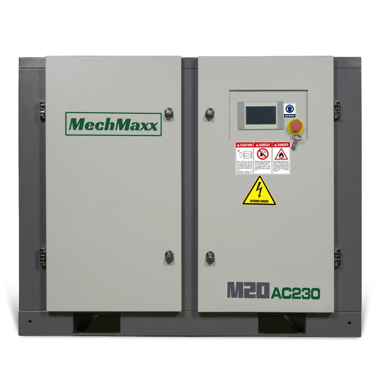 MechMaxx M20AC230 Air Compressor 20HP Rotary Screw 78 CFM 116 PSI 230V 3-Phase Industrial-Grade New
