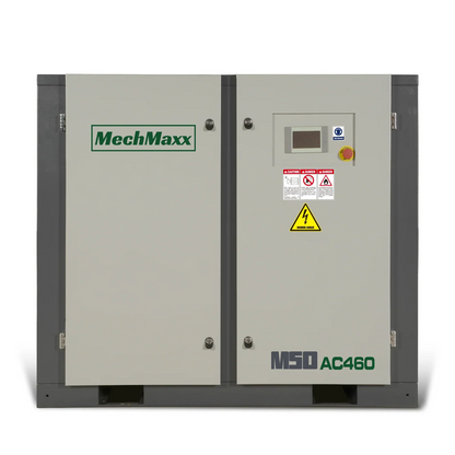 MechMaxx M50AC460 Air Compressor 50HP Rotary Screw 220 CFM 116 PSI 460V 3-Phase Industrial-Grade New
