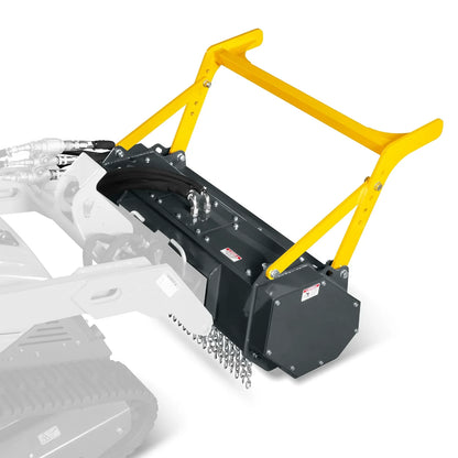 MechMaxx MCH37 Skid Steer Mulcher 37" Mini Drum Forestry Brush Mulcher Attachment 11 to 16 GPM New