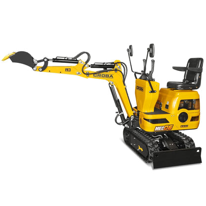 MechMaxx MEC06 Mini Excavator Compact 0.6 Ton Loncin 300cc 9HP Engine 43.3" Max Digging Depth 1345 lbs Operating Weight New