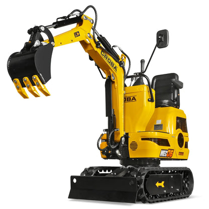 MechMaxx MEC06 Mini Excavator Compact 0.6 Ton Loncin 300cc 9HP Engine 43.3" Max Digging Depth 1345 lbs Operating Weight New