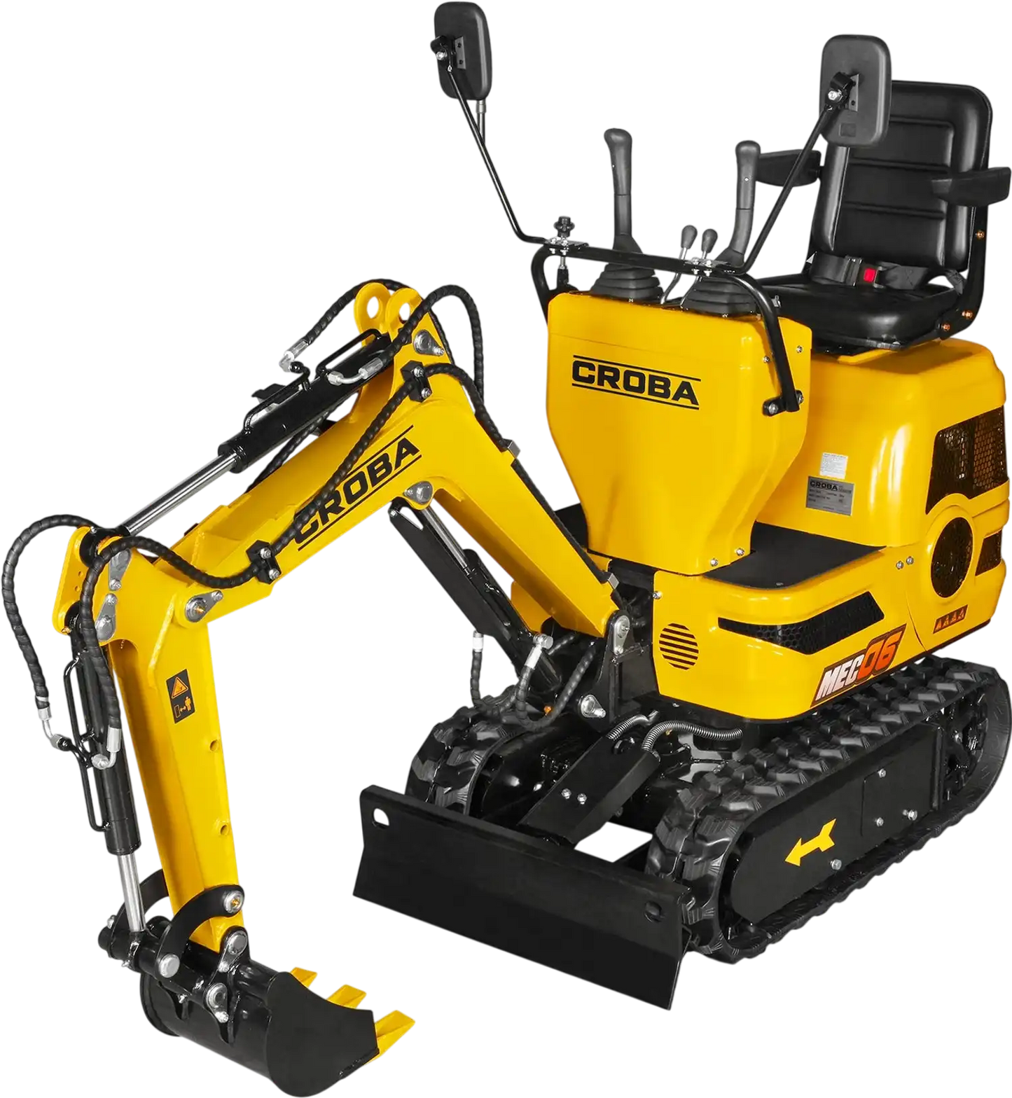 MechMaxx MEC06 Mini Excavator Compact 0.6 Ton Loncin 300cc 9HP Engine 43.3" Max Digging Depth 1345 lbs Operating Weight New