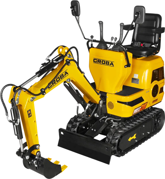 MechMaxx MEC06 Mini Excavator Compact 0.6 Ton Loncin 300cc 9HP Engine 43.3" Max Digging Depth 1345 lbs Operating Weight New