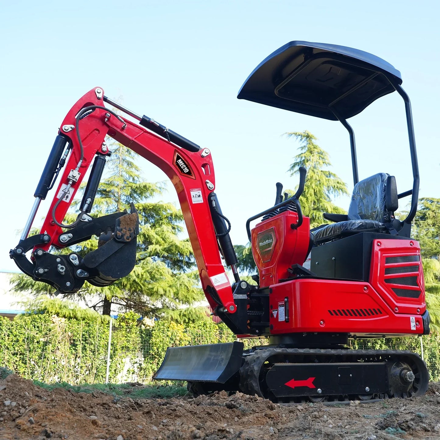 MechMaxx MEC10 Mini Excavator Compact HONDA GX390 Engine 65.7" Max Digging Depth 1 Ton 2280 lbs Operating Weight New