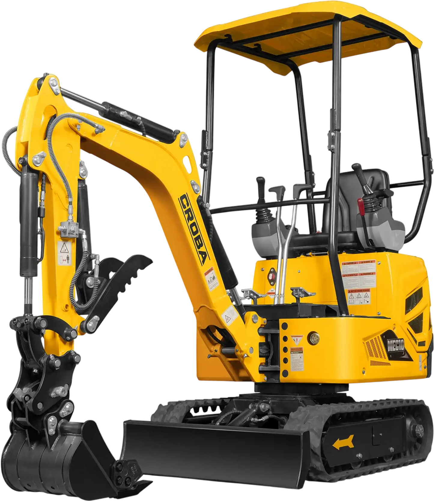 MechMaxx MEC10 Mini Excavator Compact B&S Vanguard 408cc 14HP Engine 65.7" Max Digging Depth 1 Ton 2370 lbs Operating Weight New