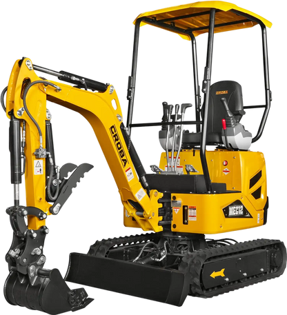 MechMaxx MEC12 Mini Excavator Kubota D722 Engine 65.7" Max Digging Depth 1.2 Ton 2700 lbs Operating Weight New
