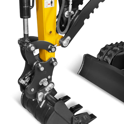 MechMaxx MEC12 Mini Excavator Kubota D722 Engine 65.7" Max Digging Depth 1.2 Ton 2700 lbs Operating Weight New