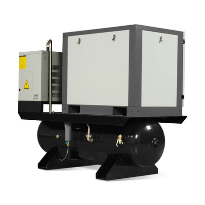 MechMaxx ML10 Air Compressor 10HP Rotary Screw with Dryer 66-Gal ASME Tank 32 CFM 116 PSI 230V 3-Phase Industrial Grade New