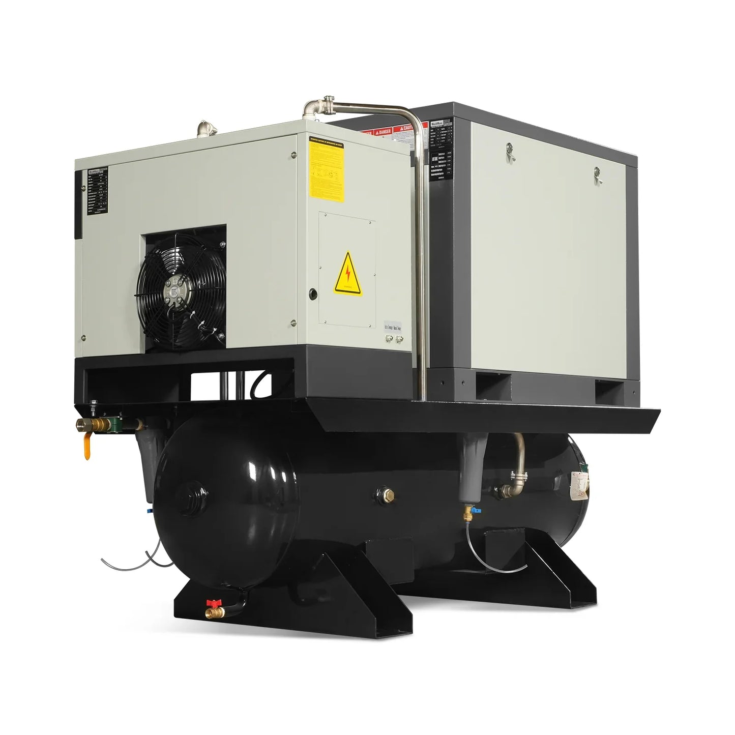 MechMaxx ML10 Air Compressor 10HP Rotary Screw with Dryer 66-Gal ASME Tank 32 CFM 116 PSI 230V 3-Phase Industrial Grade New