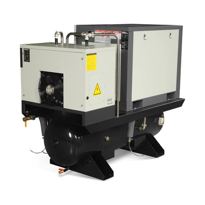 MechMaxx ML10 Air Compressor 10HP Rotary Screw with Dryer 66-Gal ASME Tank 32 CFM 116 PSI 230V 3-Phase Industrial Grade New