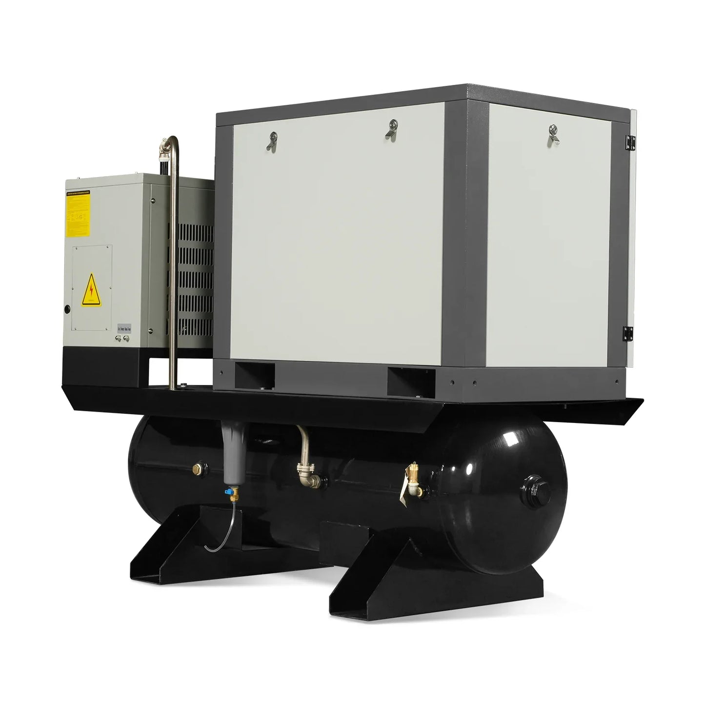 MechMaxx ML1046 Rotary Screw Air Compressor 10HP Combined with Dryer 66-Gal ASME Tank 32 CFM 116 PSI 460V 3-Phase Industrial Grade New