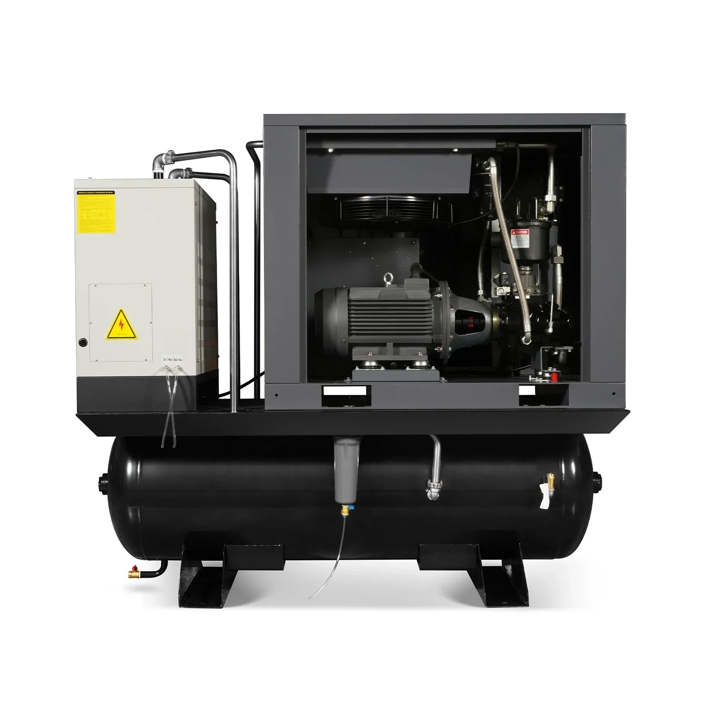 MechMaxx ML2046 Air Compressor 20HP Rotary Screw with Dryer 105-Gal ASME Tank 78 CFM 116 PSI 460V 3-Phase Industrial Grade New