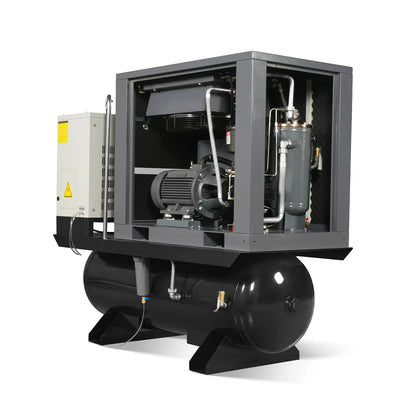 MechMaxx ML20 Air Compressor 20HP Combined Rotary Screw with Dryer 105-Gal ASME Tank 78 CFM 116 PSI 230V 3-Phase Industrial Grade New